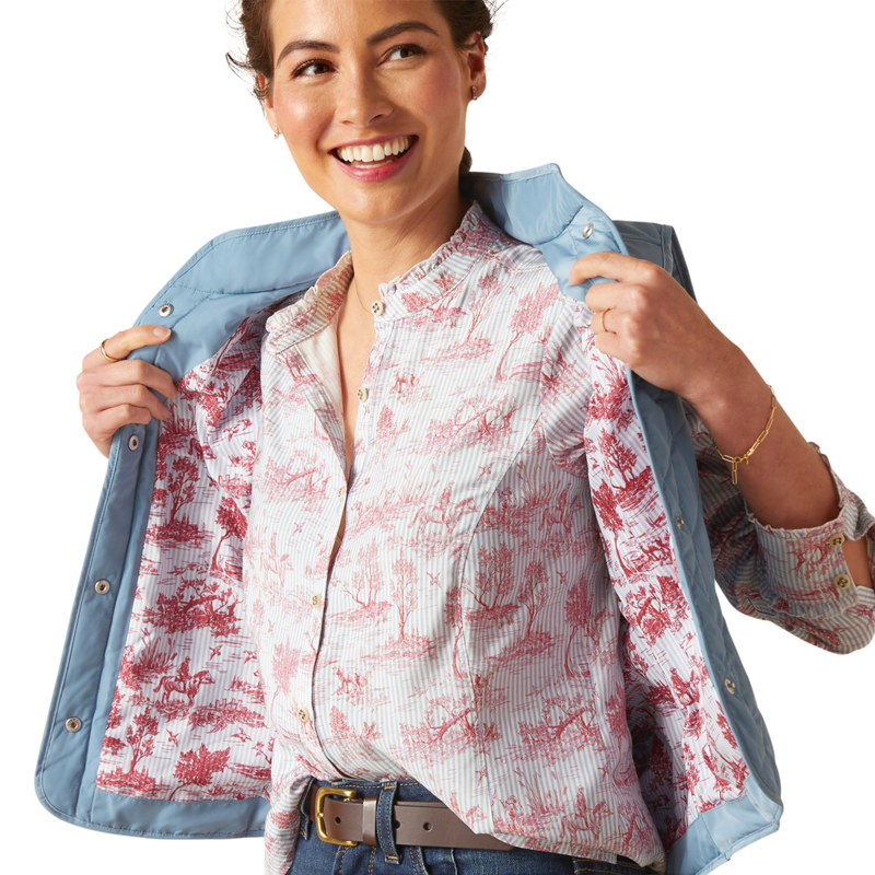 Ariat Women's Woodside Gilet - Blue Shadow-2