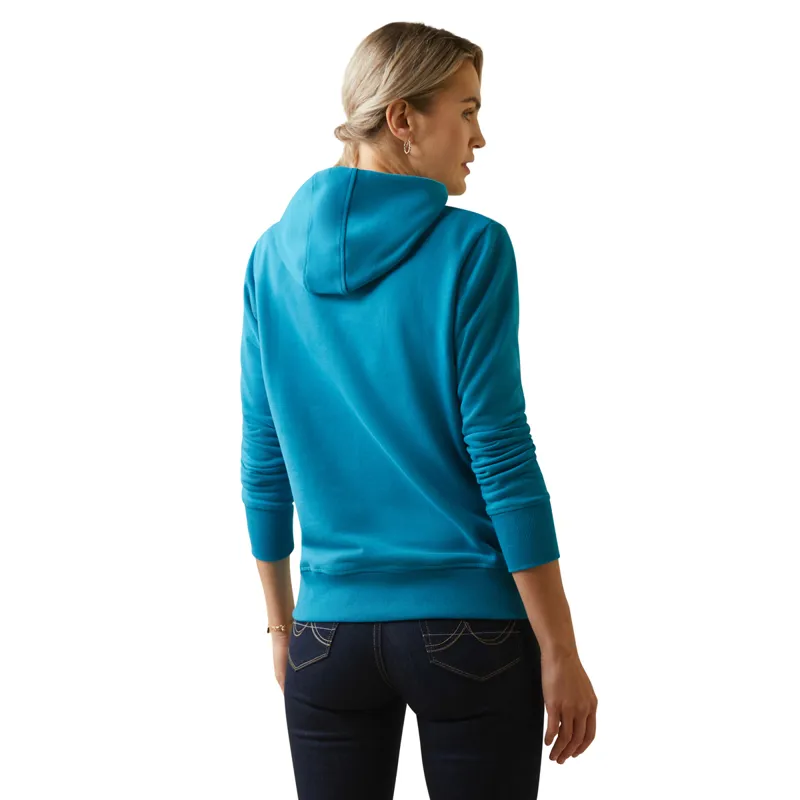 Ariat Women's 3D Logo 2.0 Hoodie - Mosaic Blue-1