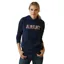 Ariat Women's 3D Logo 2.0 Hoodie - Navy/Red
