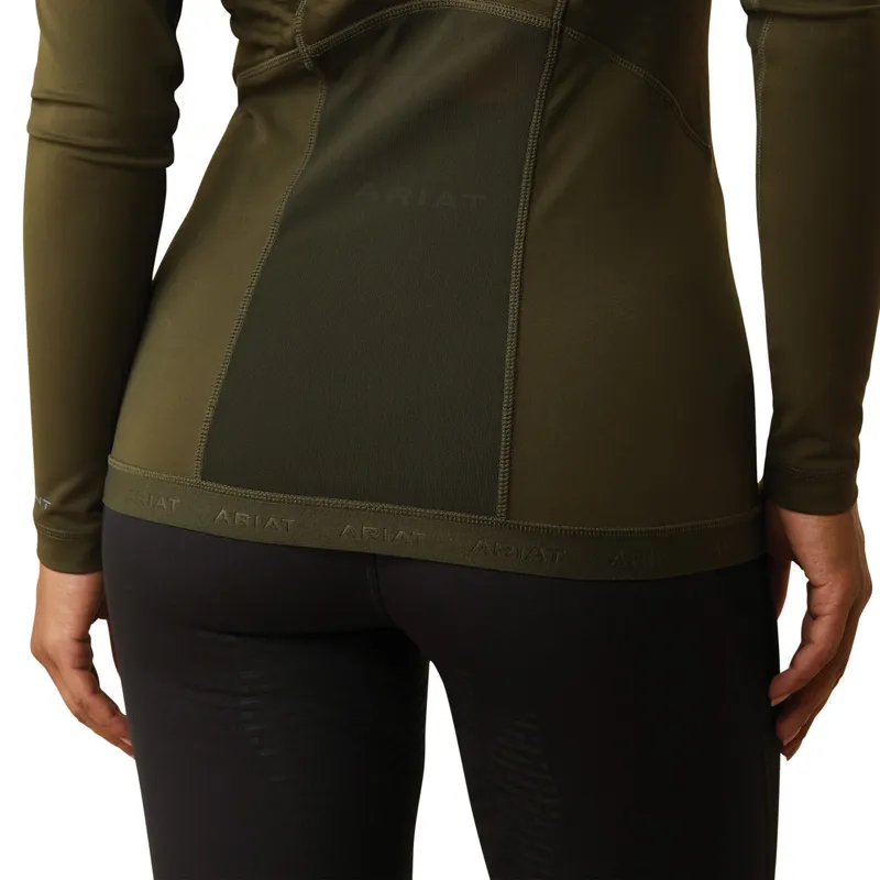 Ariat Women's Ascent 1/4 Zip Baselayer - Relic-3