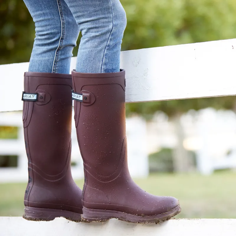 Ariat Women's Kelmarsh Rubber Boots - Maroon-3