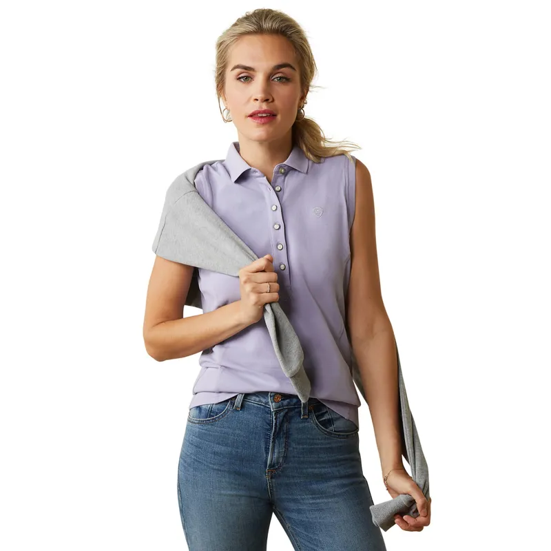 Ariat Women's Prix 2.0 Sleeveless Polo - Heirloom Lilac