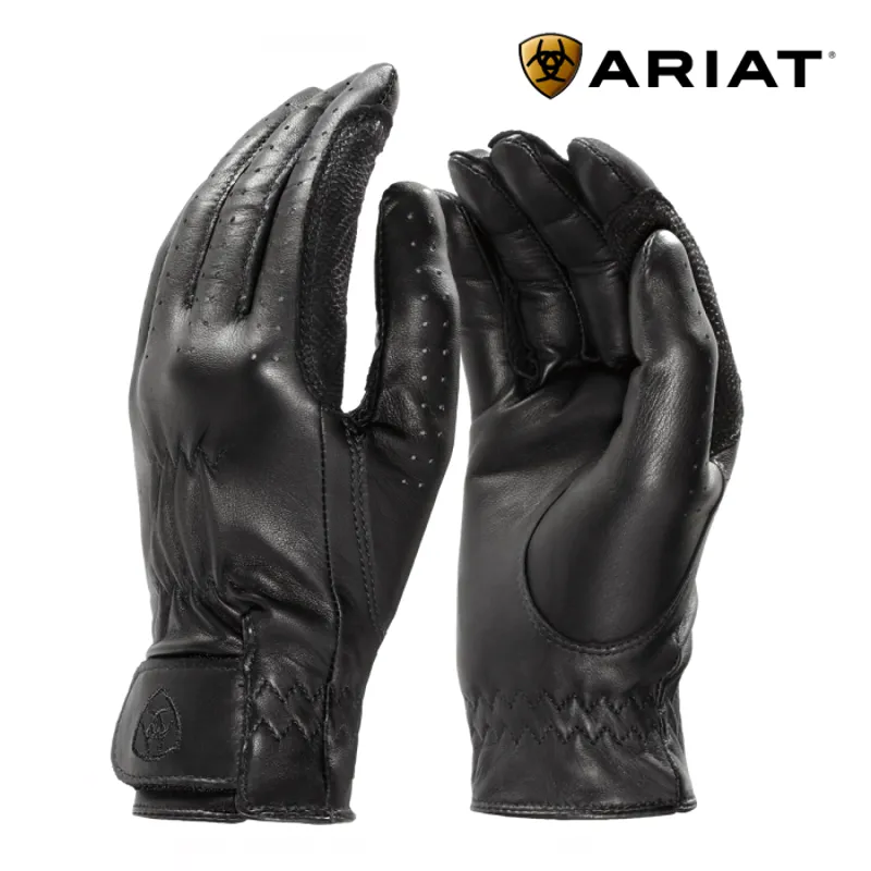 Ariat Pro Grip Leather Gloves - Black