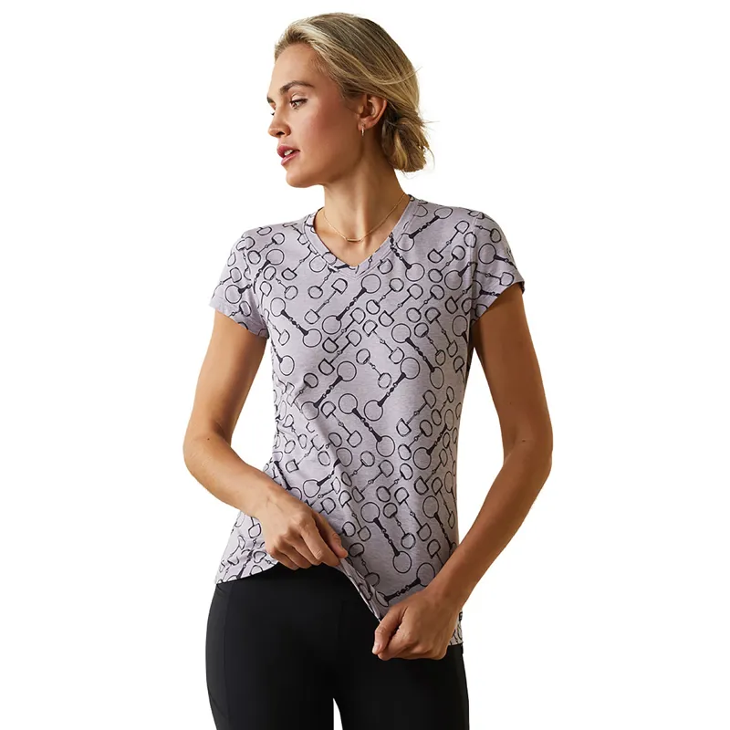 Ariat Women's Snaffle T-Shirt - Lavender Heather