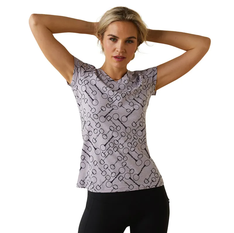 Ariat Women's Snaffle T-Shirt - Lavender Heather-1