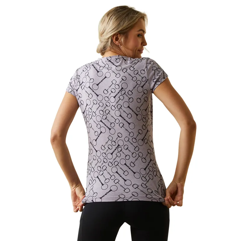 Ariat Women's Snaffle T-Shirt - Lavender Heather-2