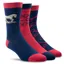 Ariat Women's Charm Crew Socks - Navy Snaffle