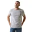 Ariat Men's Vertical Logo T-Shirt - Heather Grey
