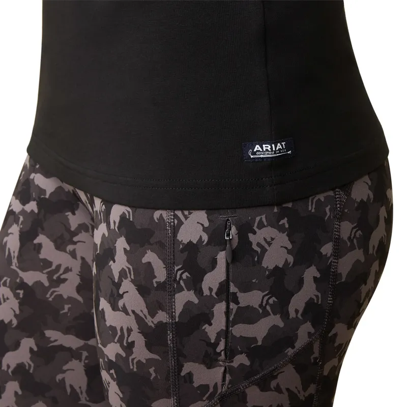 Ariat Women's Vertical Logo T-Shirt - Black-2