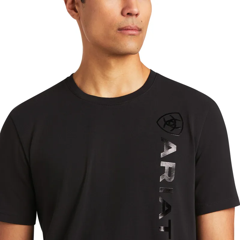 Ariat Men's Vertical Logo T-Shirt - Black-2
