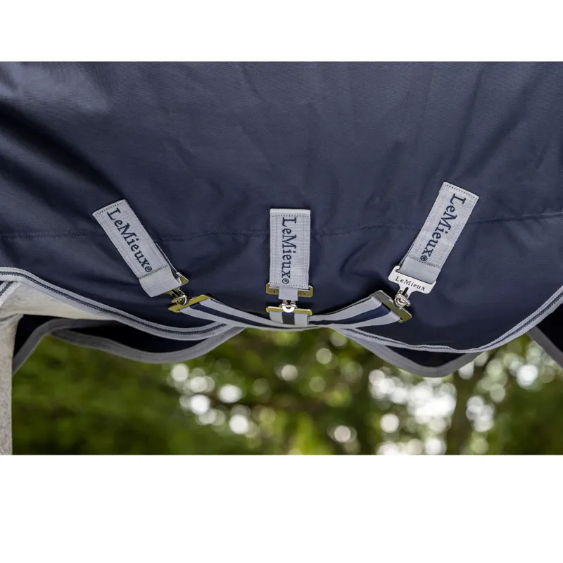 LeMieux Arika Storm-Tek 100g Detachable Neck Turnout Rug - Navy-2