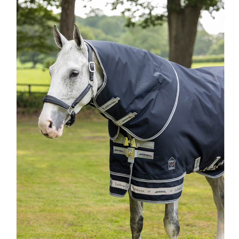 LeMieux Arika Storm-Tek 200g Turnout Neck Cover - Navy-1