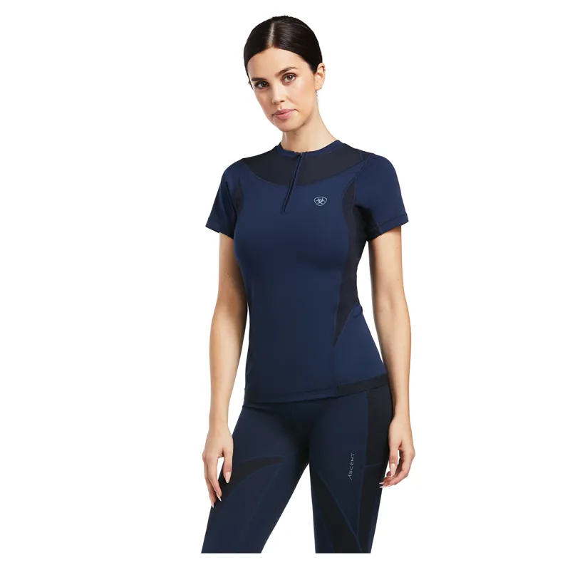 Ariat Women's Ascent Half Grip Tights - Navy-1