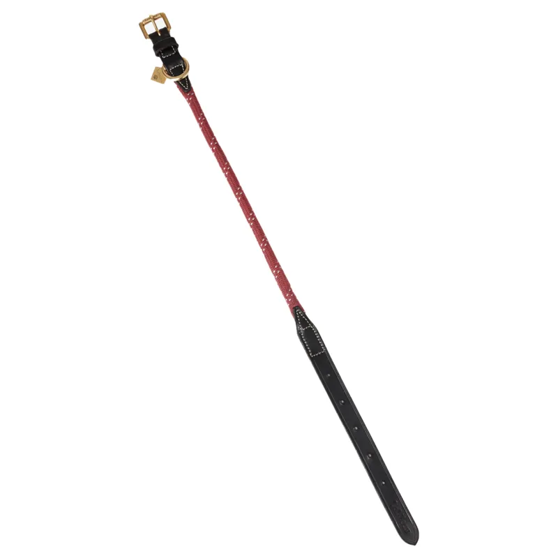 LeMieux Ascot Rope Collar - Burgundy-1