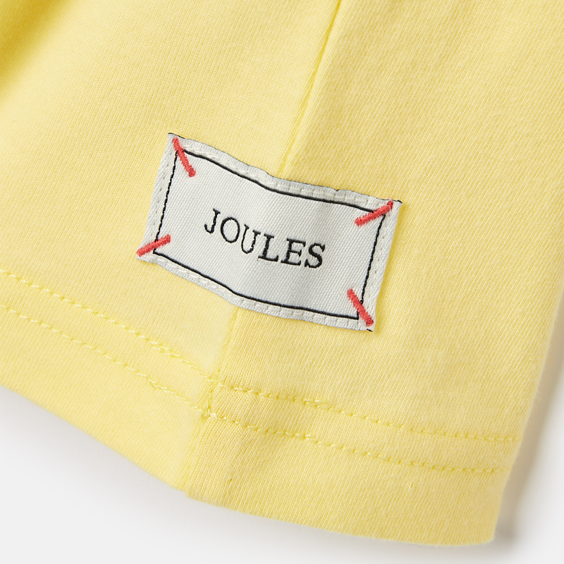 Joules Girls' Astra Artwork T-Shirt - Yellow-5