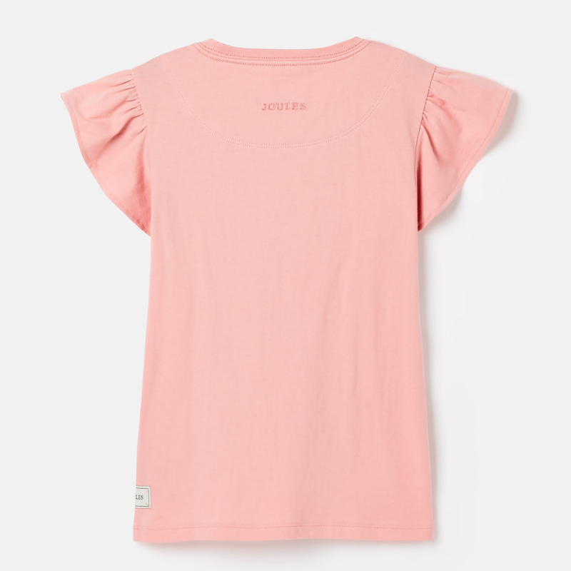 Joules Frill Astra Children's Artwork T-Shirt - Soft Pink-1