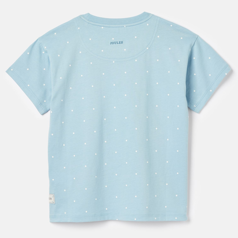 Joules Astra Children's Short Sleeve Artwork T-Shirt - Blue-1