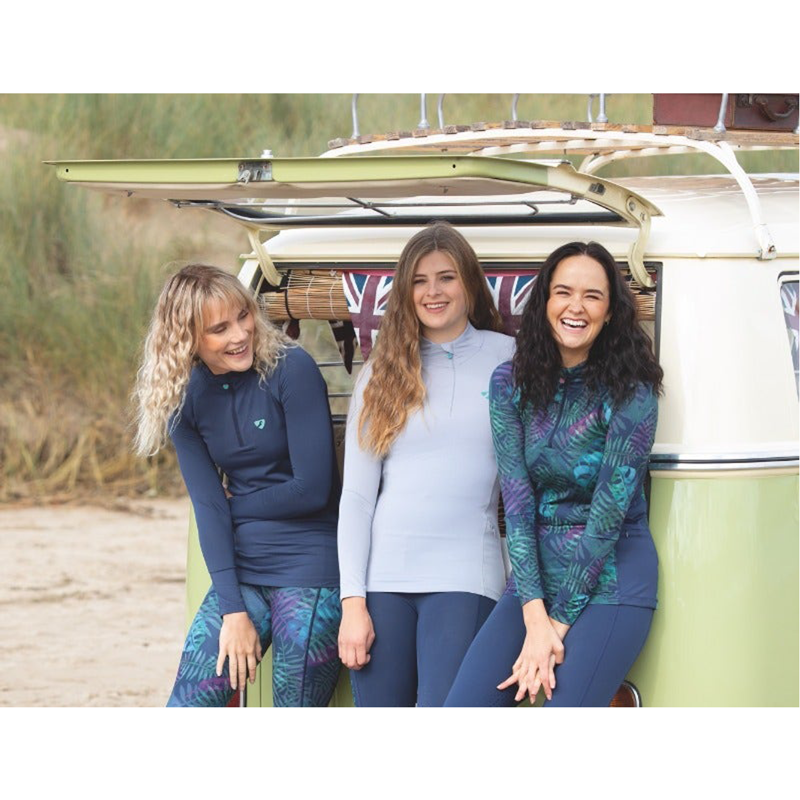 Aubrion Ladies Newbury Long Sleeve Base Layer - Navy Blue-1