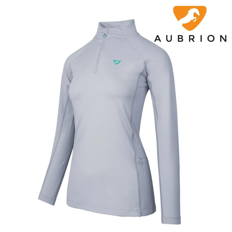 Aubrion Maids Newbury Long Sleeve Base Layer - Grey