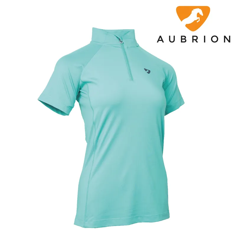 Aubrion Ladies Highgate Short Sleeve Base Layer - Aqua