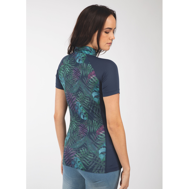 Aubrion Ladies Highgate Short Sleeve Base Layer - Tropical-1
