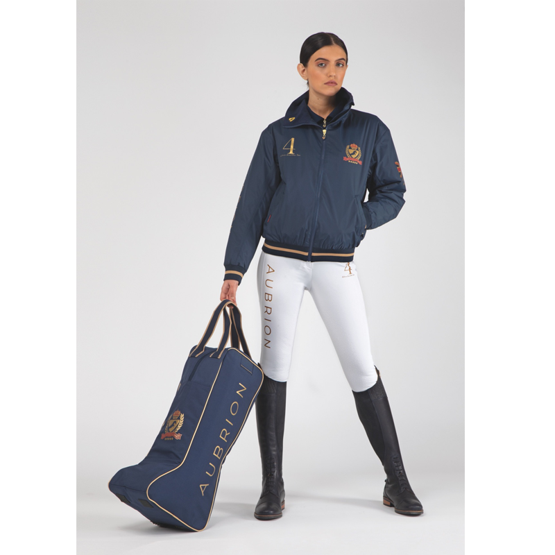 Aubrion Team Breeches - White-2