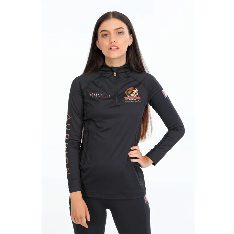 Aubrion Team Long Sleeve Base Layer - Maids - Black-3