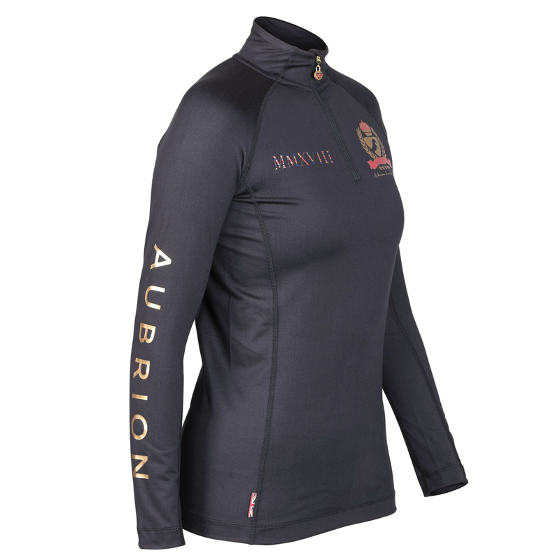Aubrion Team Long Sleeve Base Layer - Black-2