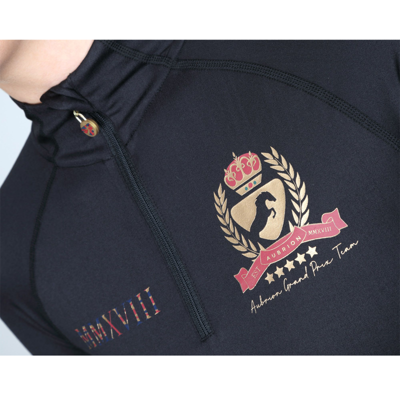 Aubrion Team Long Sleeve Base Layer - Black-5