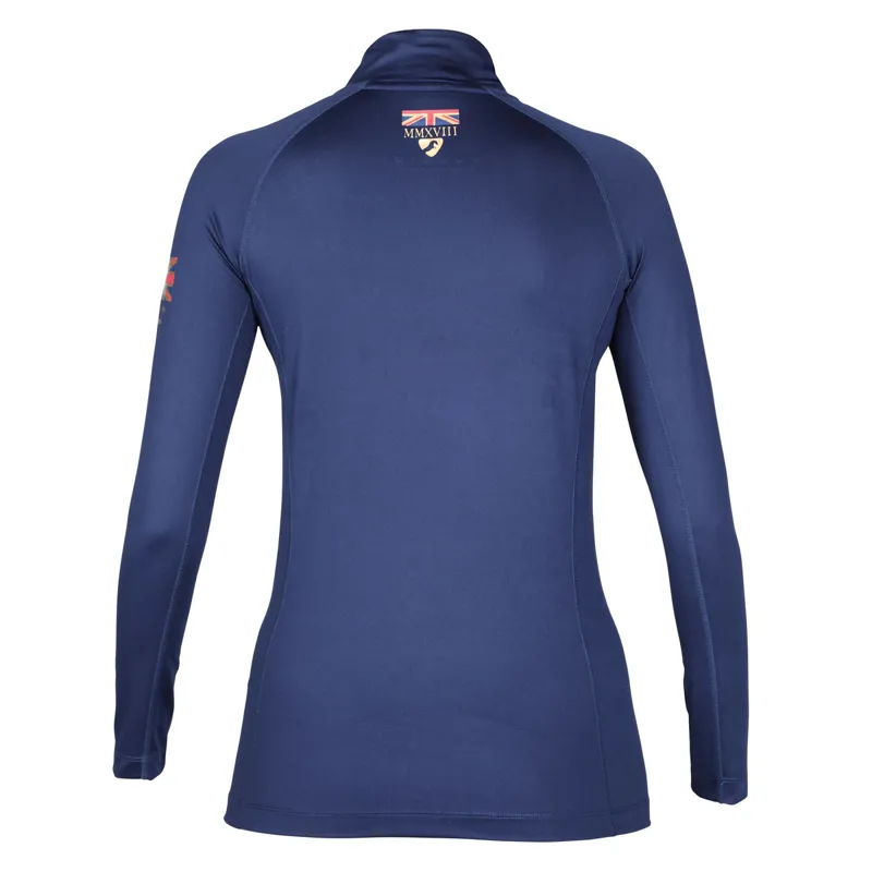 Aubrion Team Long Sleeve Base Layer - Navy-1