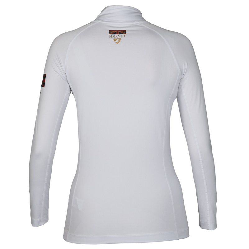 Aubrion Team Long Sleeve Base Layer - White-1
