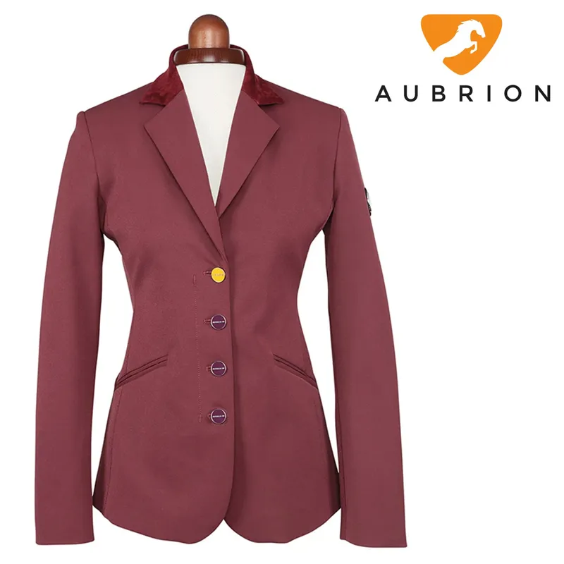 Aubrion Ladies Monticello Show Jacket - Plum