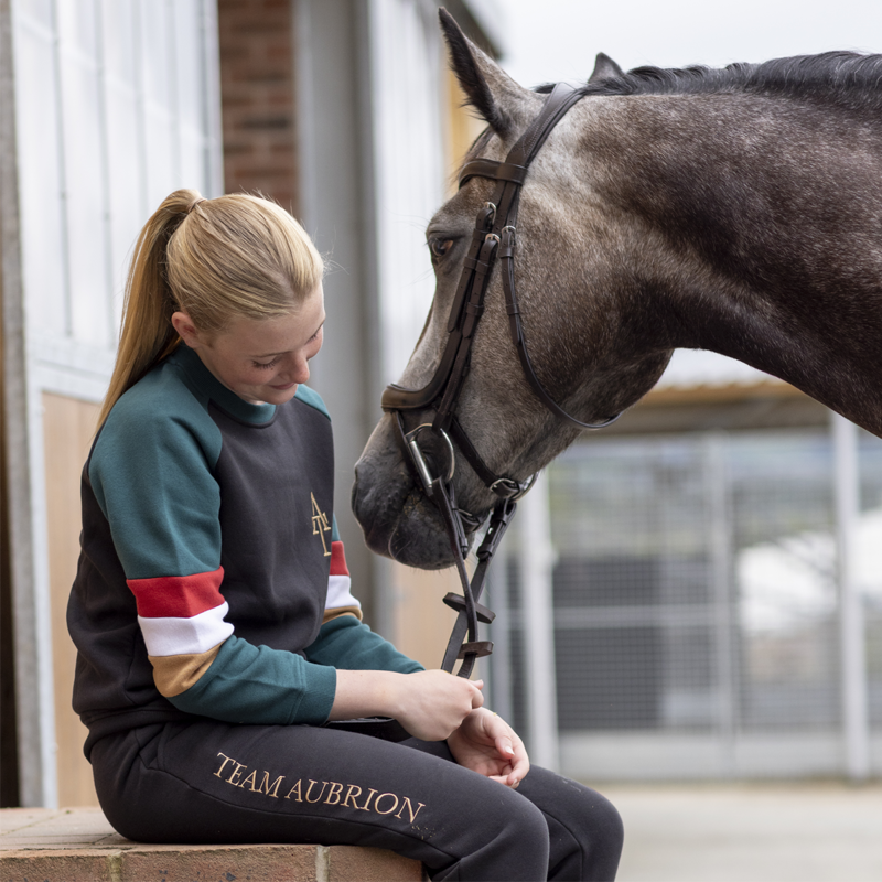 Aubrion Young Rider Team Sweatshirt - Black-4