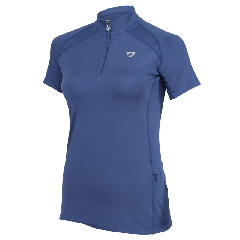 Aubrion Kiska Ladies Short Sleeve Base Layer - Blue
