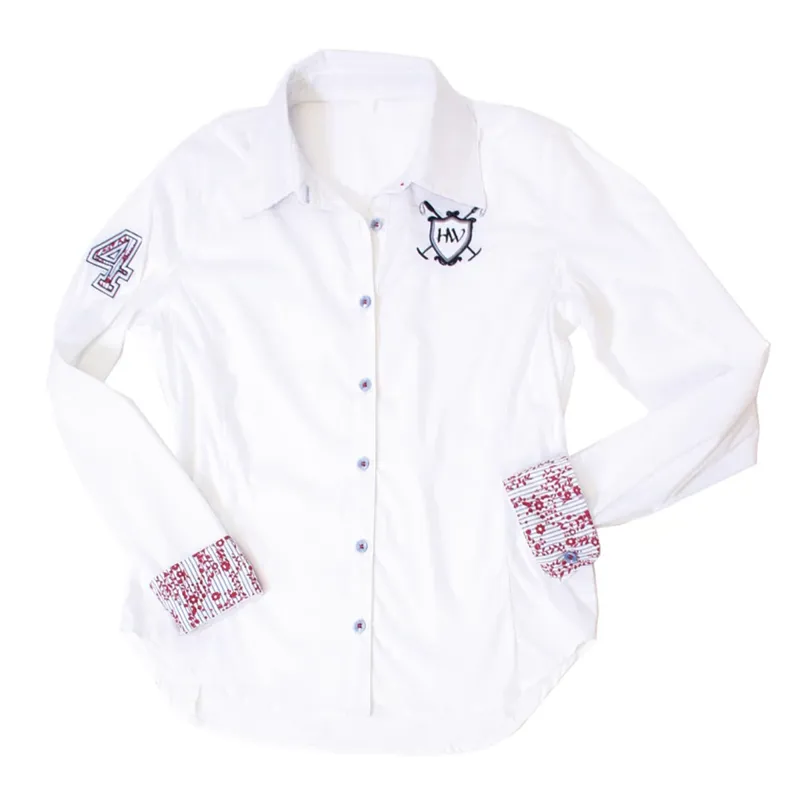 Horseware Aurore Ladies Shirt - White/Cherry