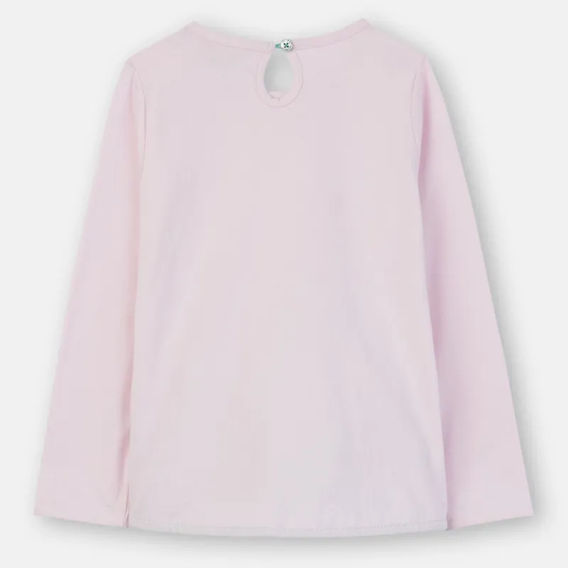 Joules Ava Applique Tee - Chalky Pink Ducks-1