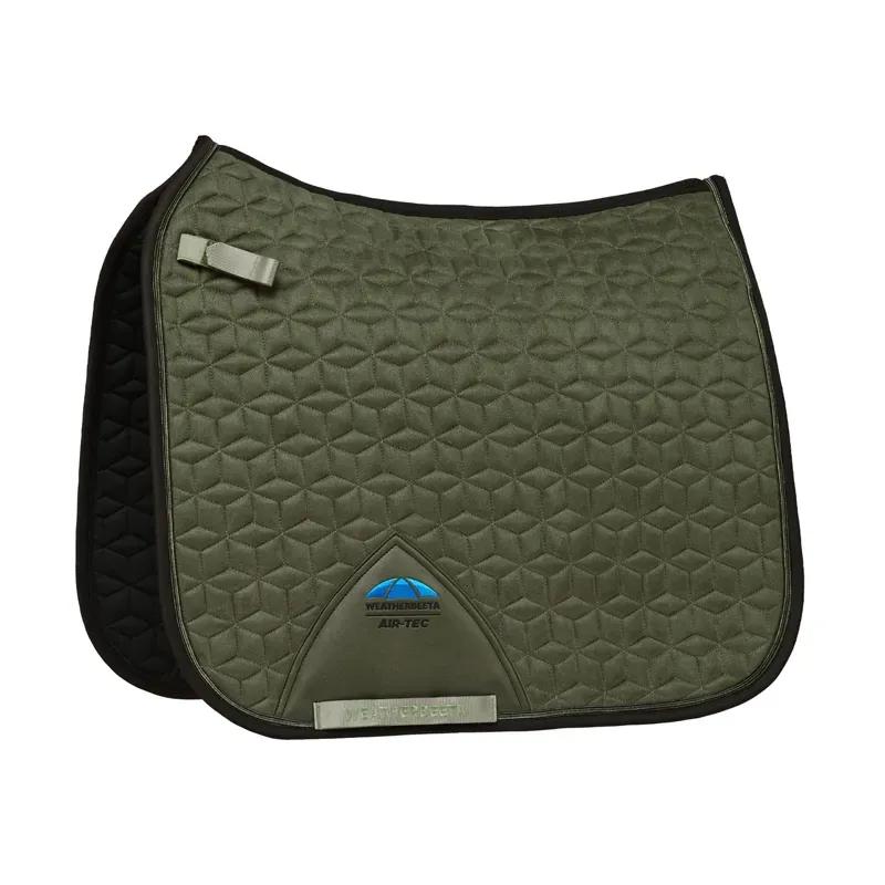 WeatherBeeta Suede Elite Air-Tec Dressage Saddlepad - Olive