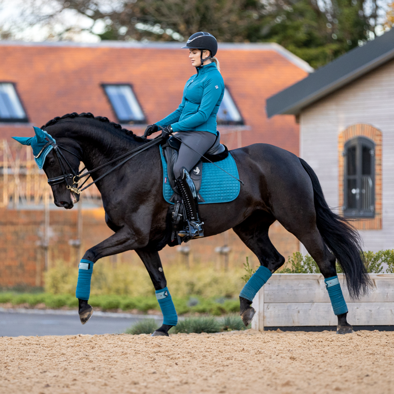 LeMieux Suede Dressage Square - Marine-2