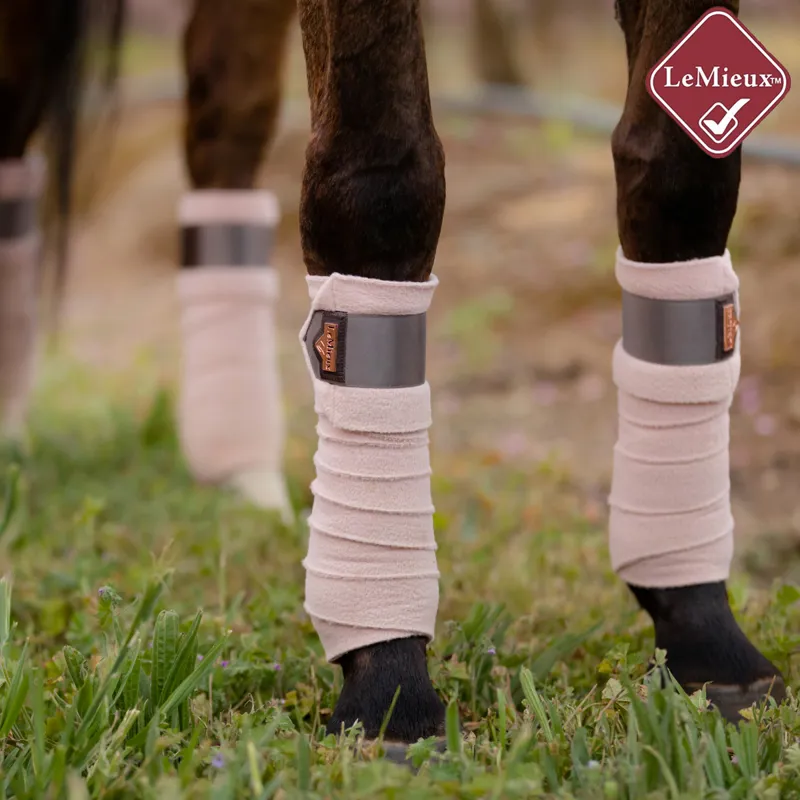 LeMieux Loire Satin Polo Bandages - Rose-1