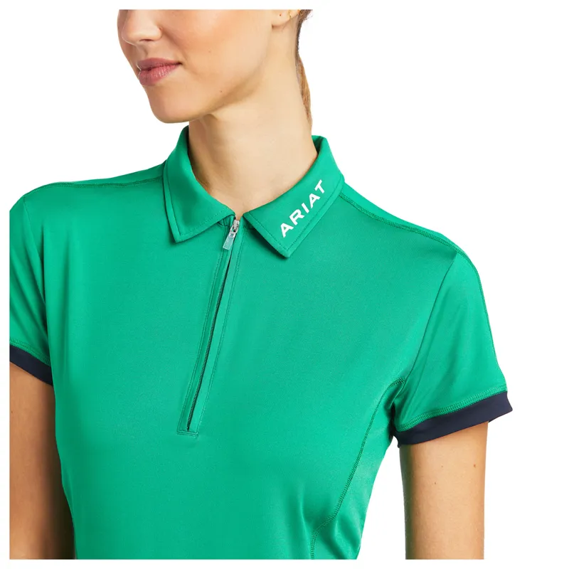 Ariat Women's Bandera 1/4 Zip Polo - Pool Table-2