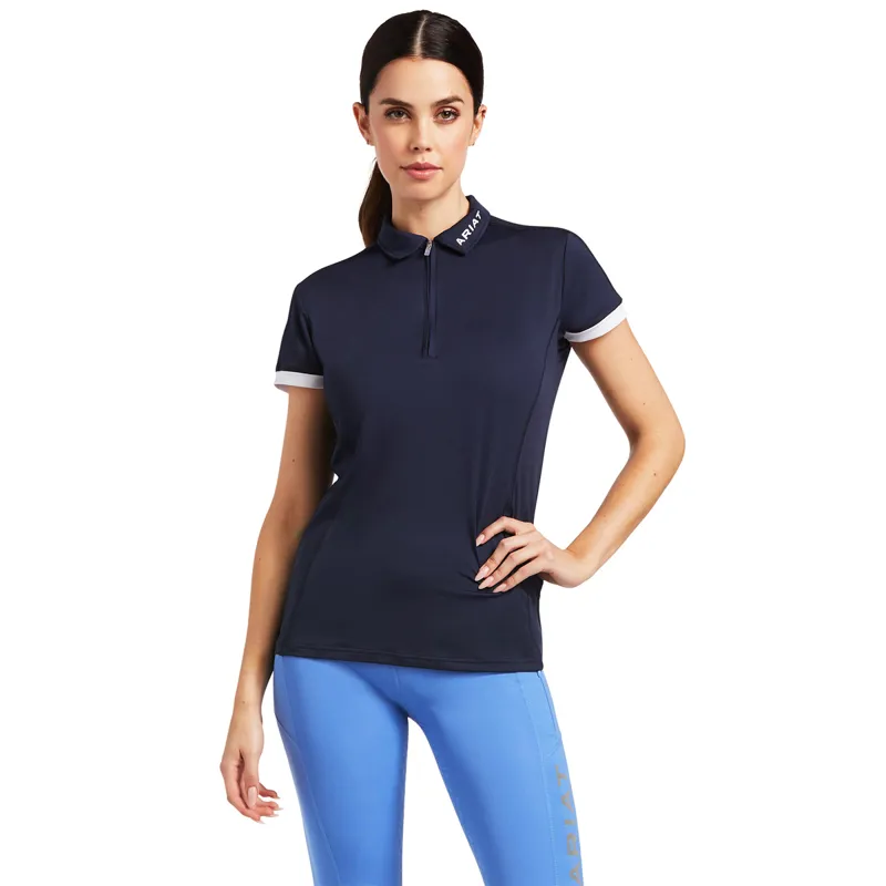 Ariat Women's Bandera 1/4 Zip Polo - Navy
