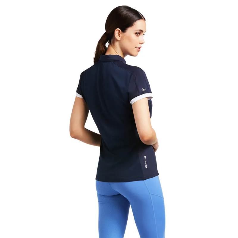 Ariat Women's Bandera 1/4 Zip Polo - Navy-1