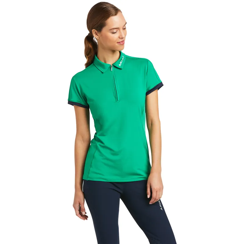 Ariat Women's Bandera 1/4 Zip Polo - Pool Table