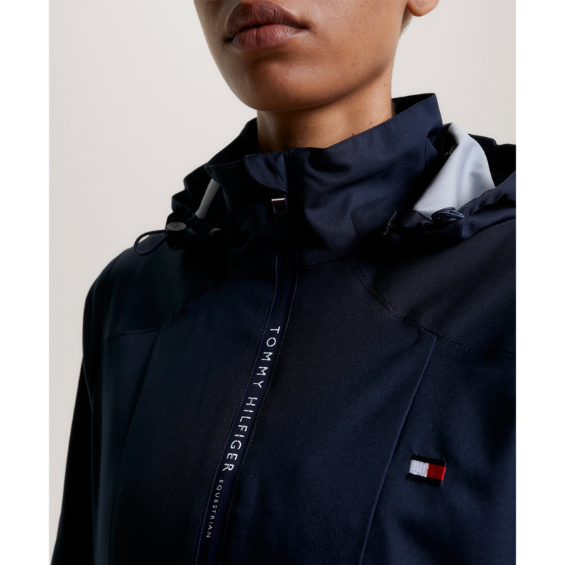 Tommy Hilfiger Women's Barcelona Fitted Rain Jacket - Desert Sky-4