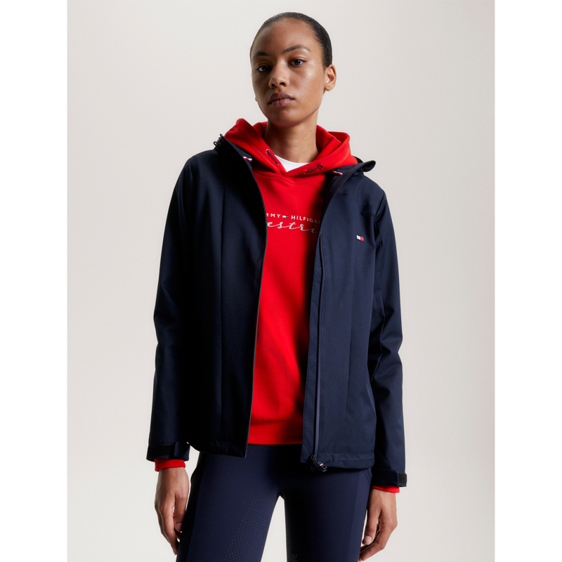 Tommy Hilfiger Women's Barcelona Fitted Rain Jacket - Desert Sky-3