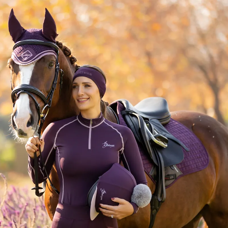 LeMieux Pom Pom Hat Silk - Fig-2