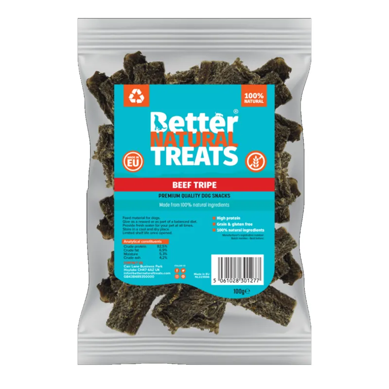 Better Natural Treats Beef Tripe 100g