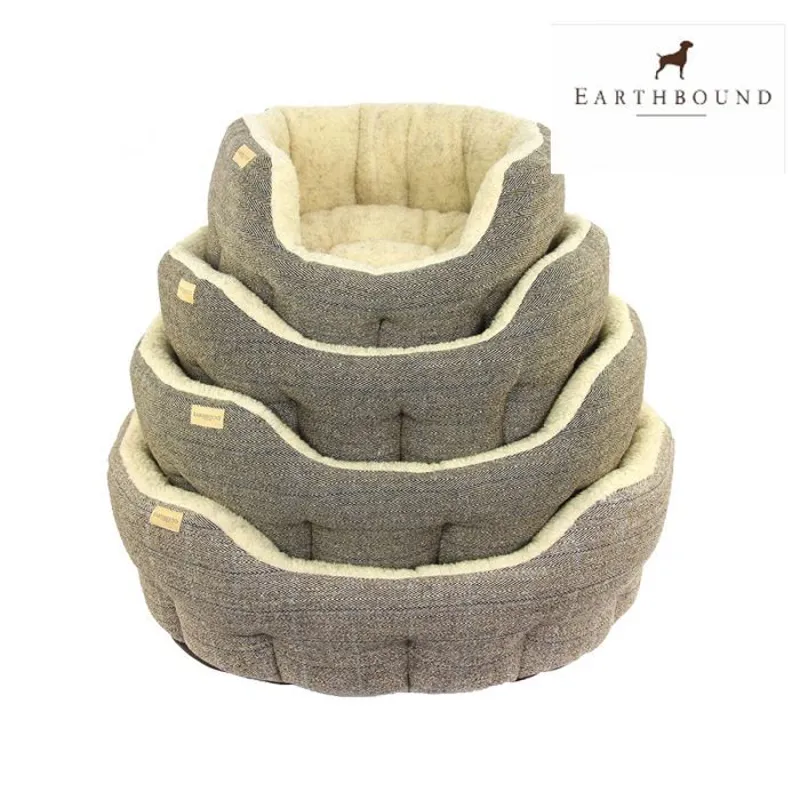 Earthbound Tweed Dog Bed-5