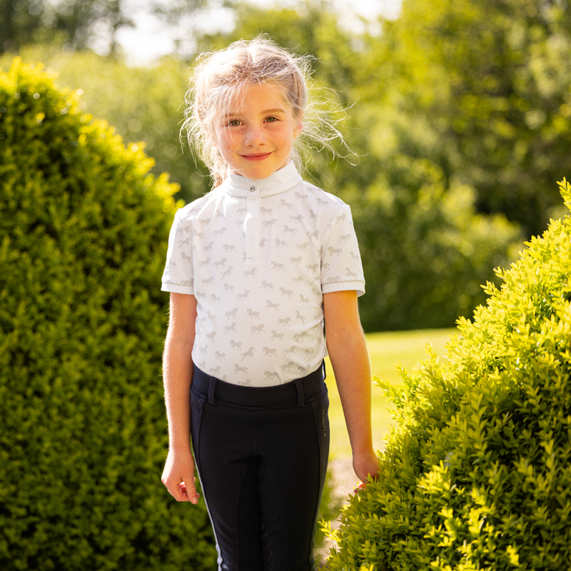 LeMieux Mini Bella Show Shirt - White-5