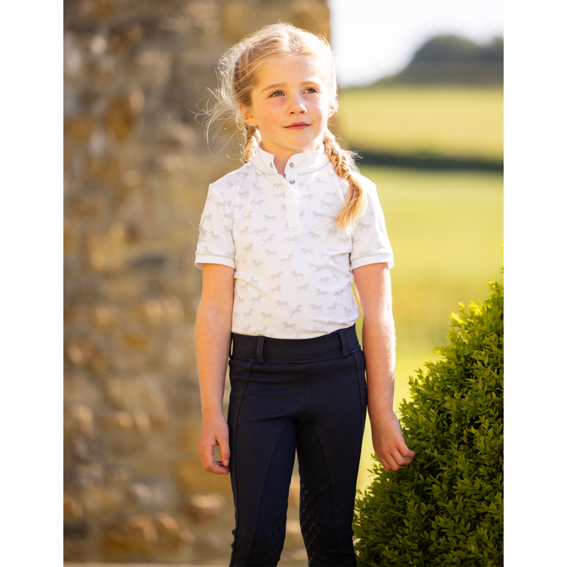 LeMieux Mini Bella Show Shirt - White-3
